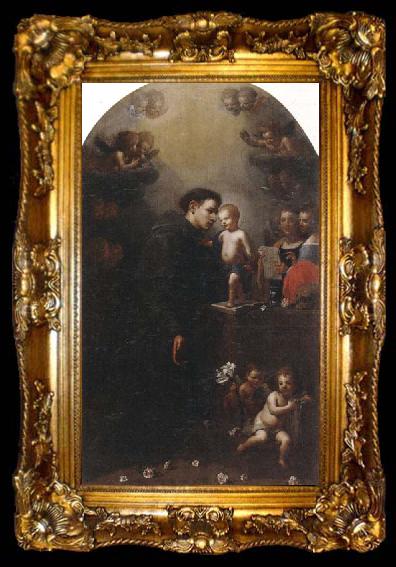 framed  unknow artist A vision of saint anthony of padua, ta009-2